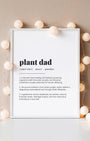 Definition Poster of Plant Dad on Gallery White background