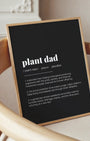 Definition Poster of Plant Dad on Midnight Ink background