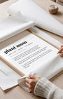 Definition Poster of Plant Mom on Gallery White background