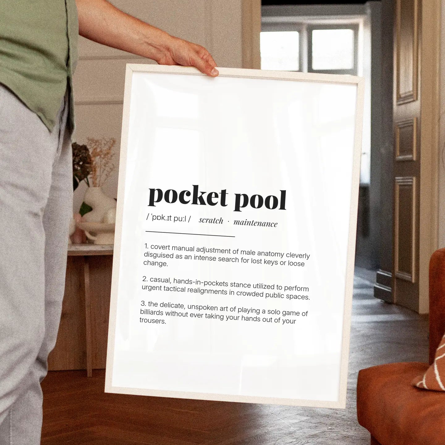 Definition Poster of Pocket Pool on Gallery White background