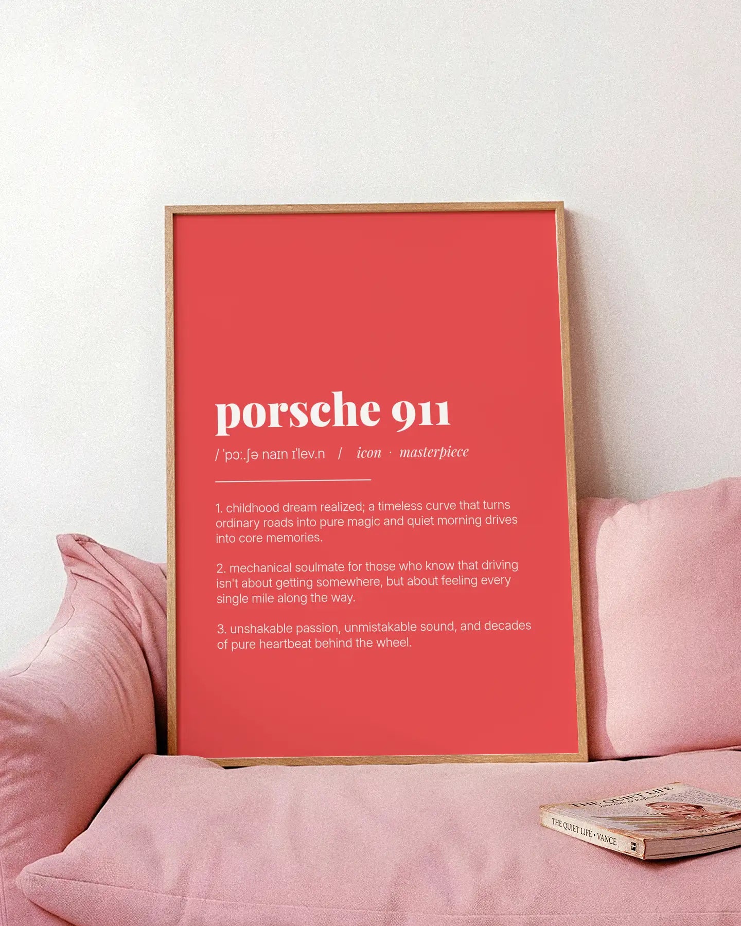 Definition Poster of Porsche 911 on Strawberry background