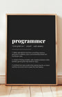 Definition Poster of Programmer on Midnight Ink background