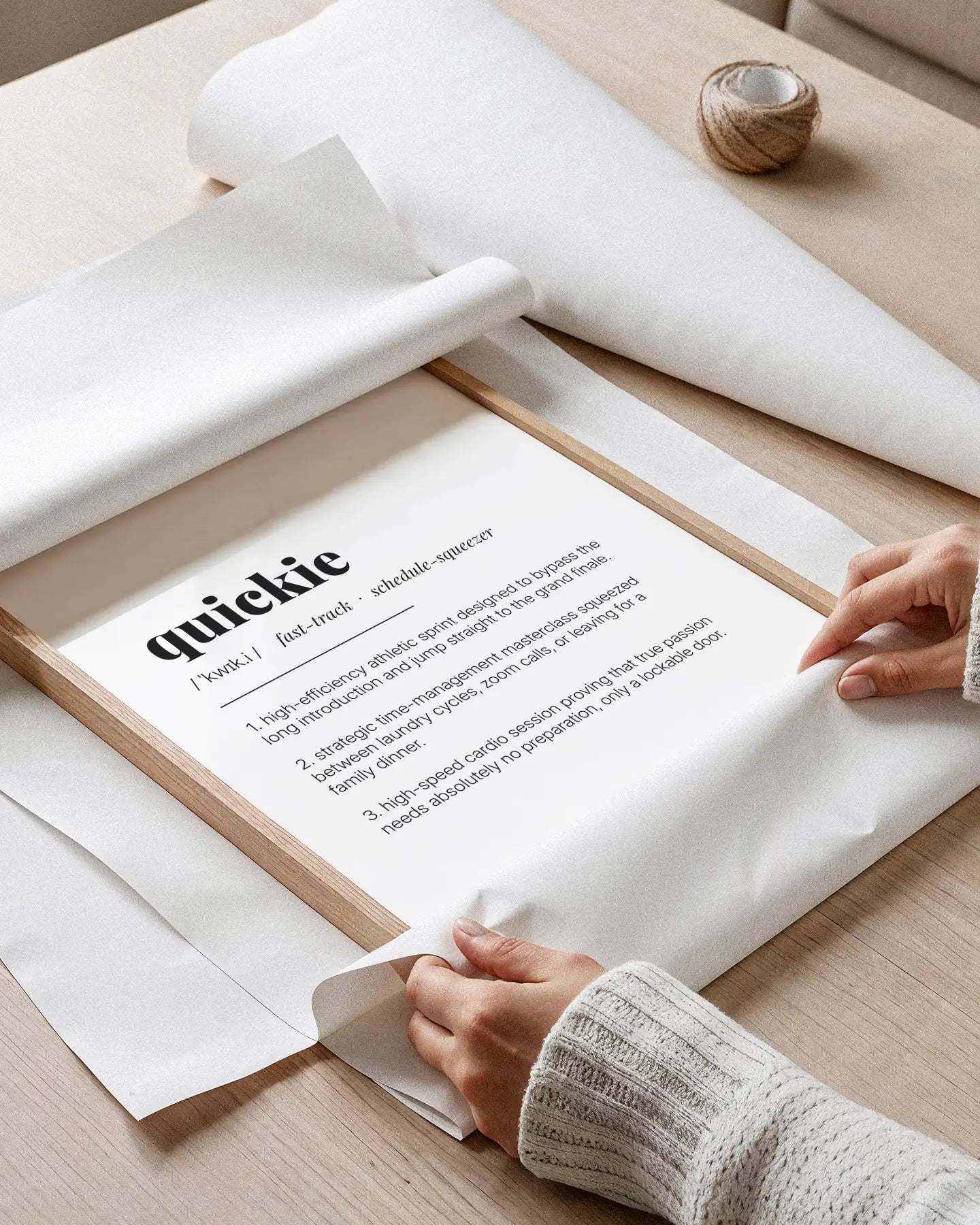 Definition Poster of Quickie on Gallery White background