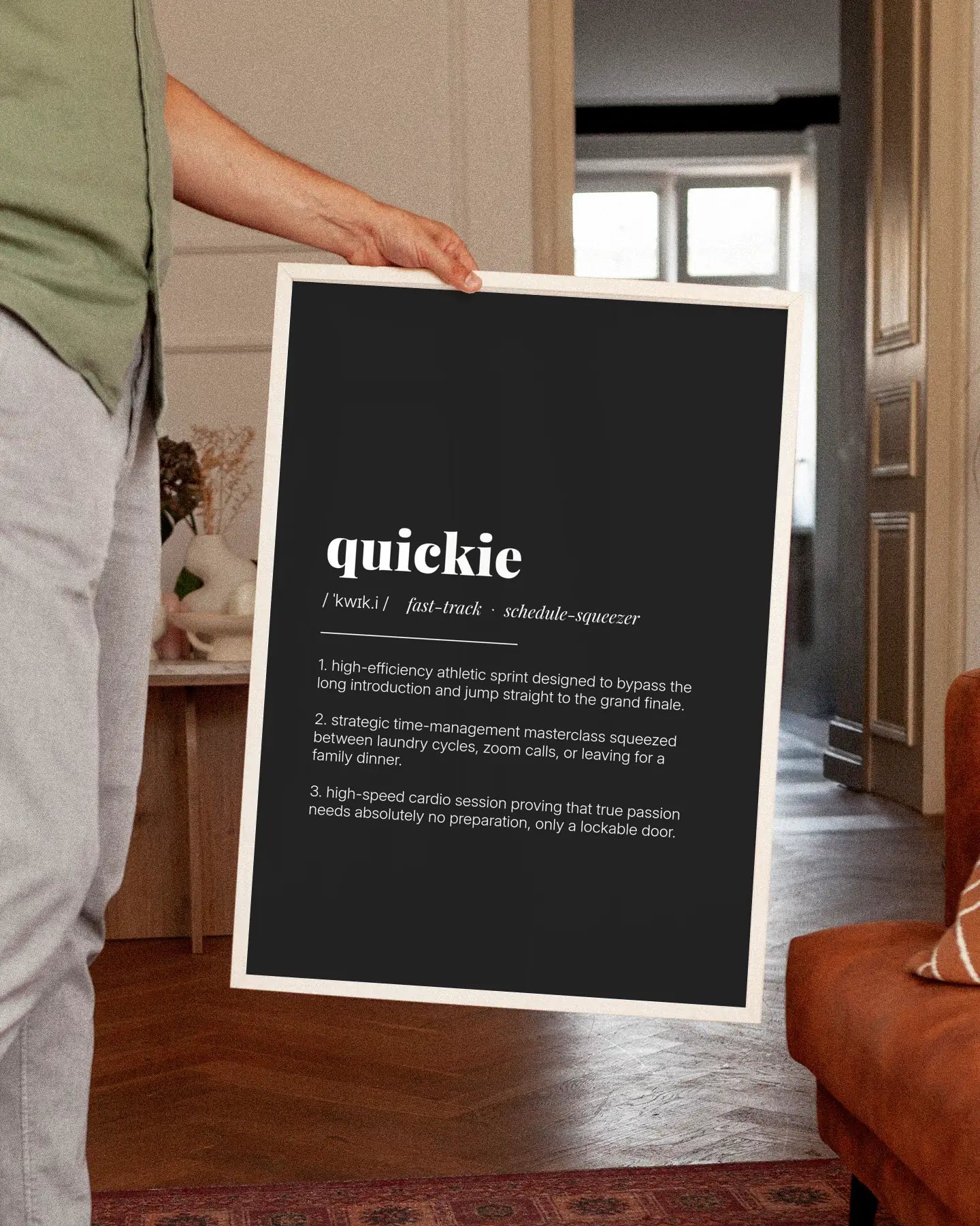 Definition Poster of Quickie on Midnight Ink background