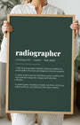 Definition Poster of Radiographer on Emerald background
