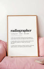 Definition Poster of Radiographer on Gallery White background