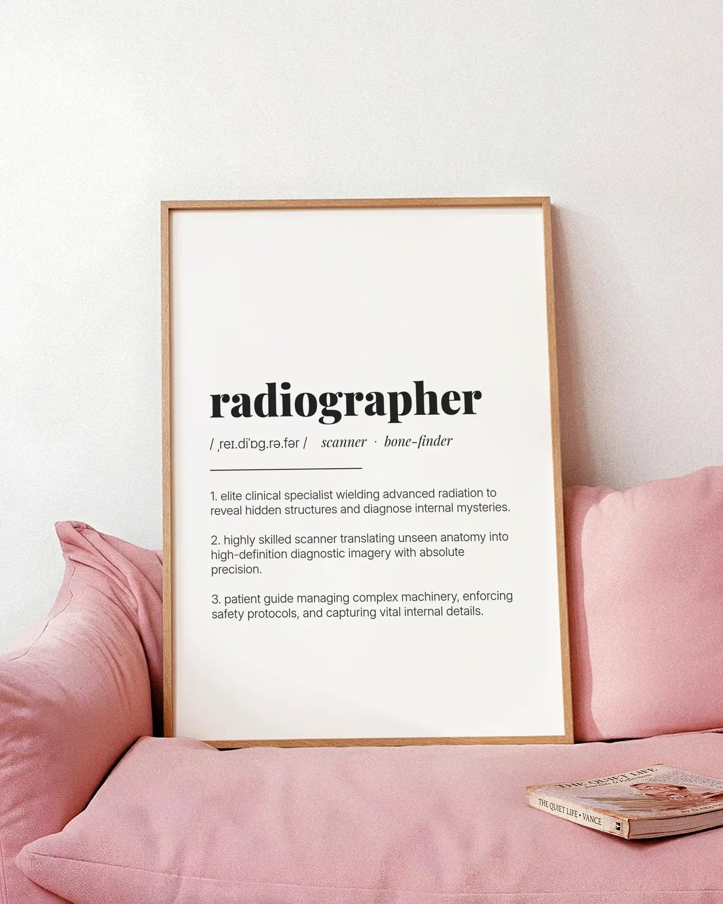 Definition Poster of Radiographer on Gallery White background