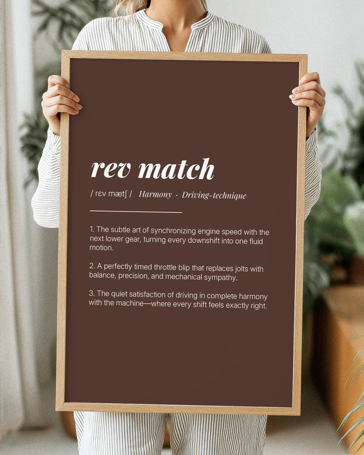 Definition Poster of Rev Match on Espresso background
