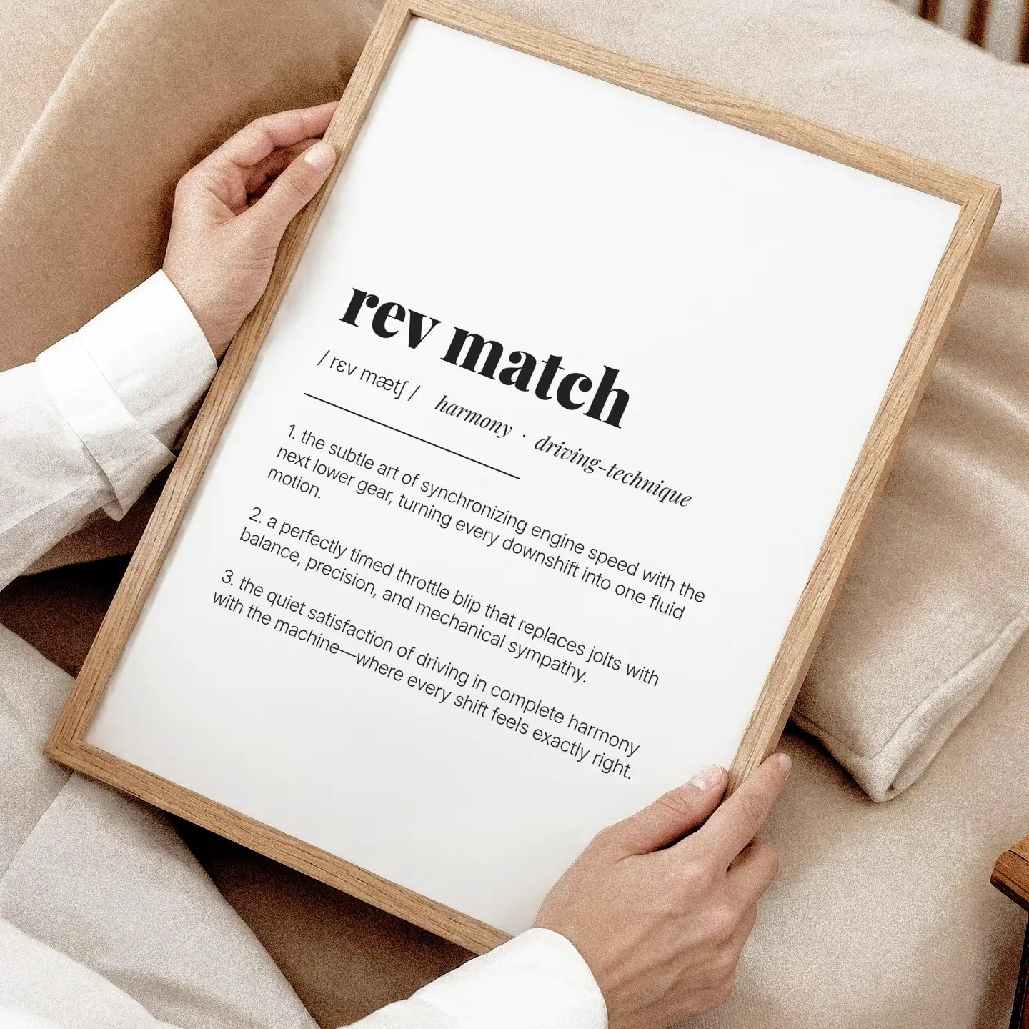 Definition Poster of Rev Match on Gallery White background