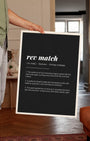 Definition Poster of Rev Match on Midnight Ink background