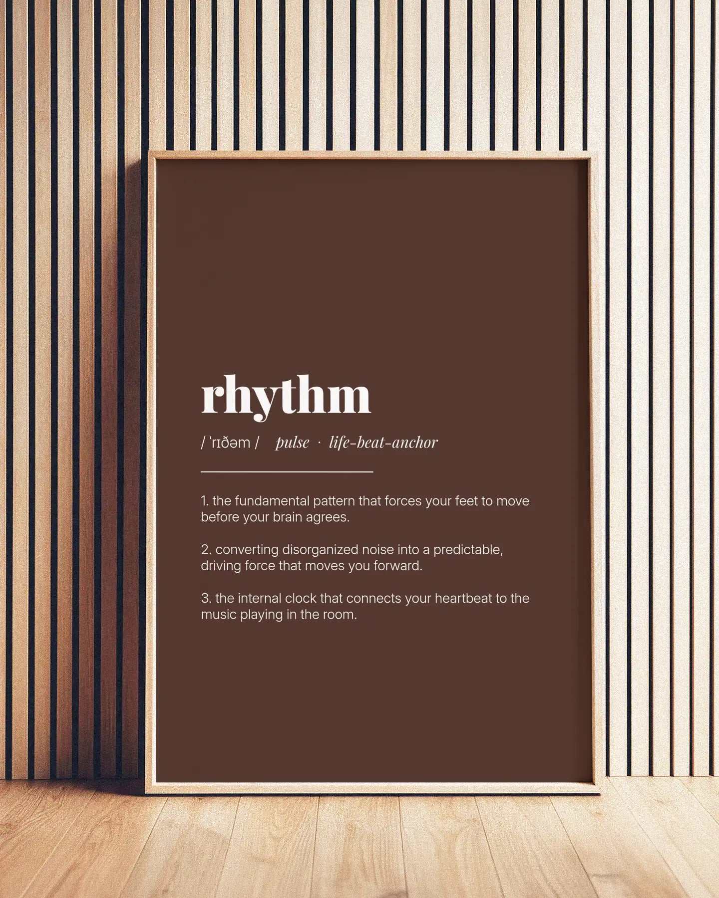 Definition Poster of Rhythm on Espresso background