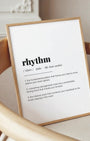 Definition Poster of Rhythm on Gallery White background