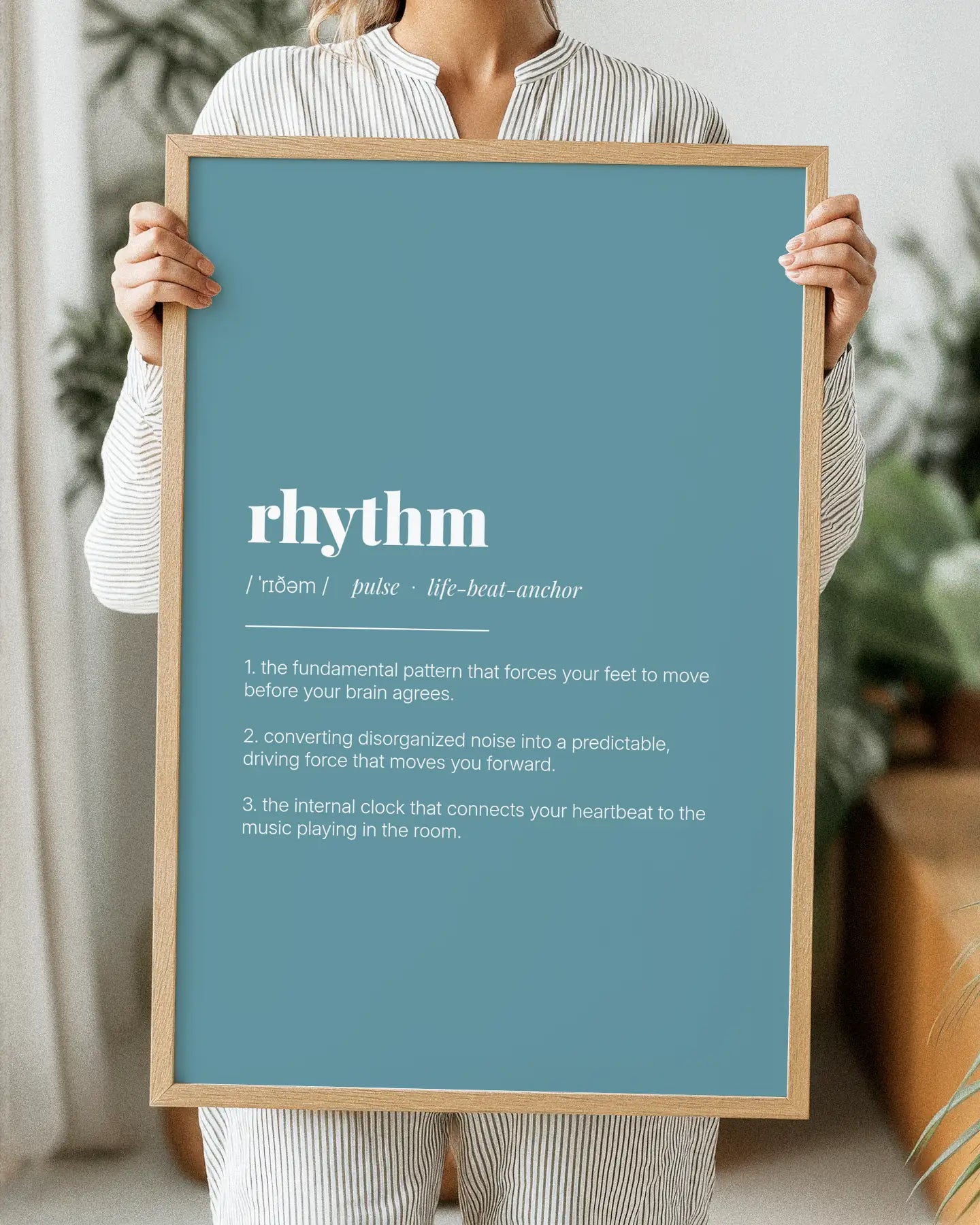 Definition Poster of Rhythm on Sea Glass background
