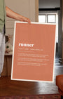 Definition Poster of Runner on Terracotta background