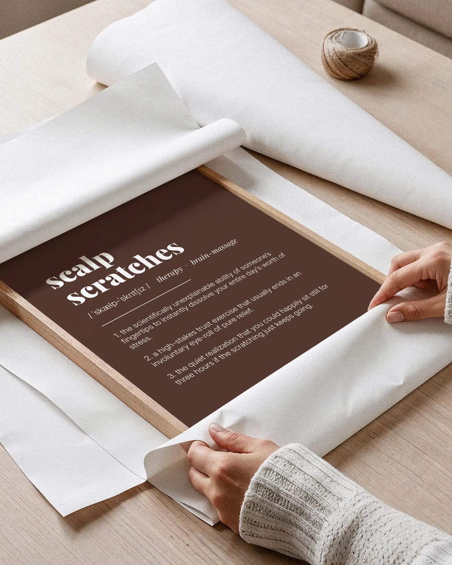 Definition Poster of Scalp<br />Scratches on Espresso background