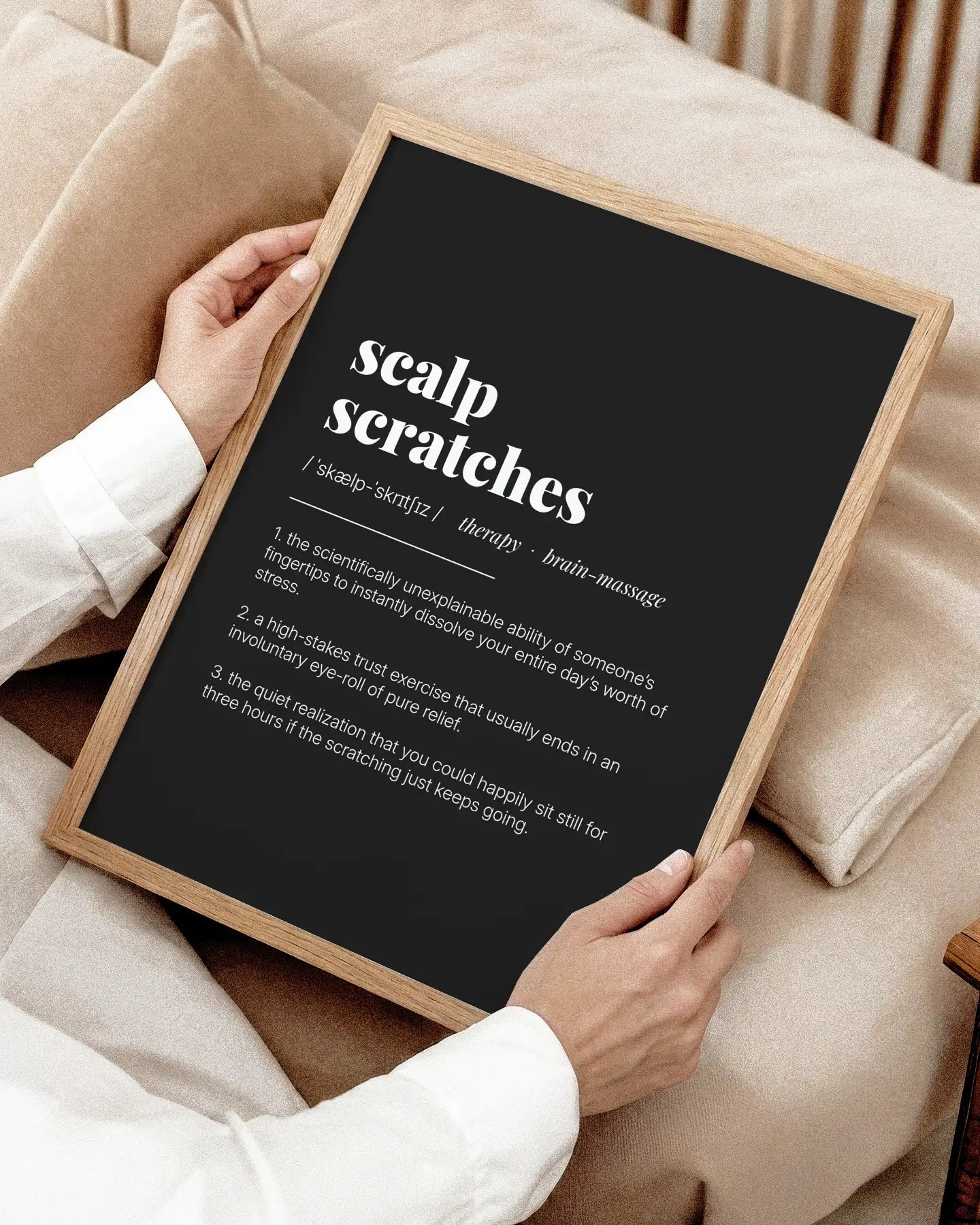 Definition Poster of Scalp<br />Scratches on Midnight Ink background