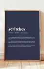 Definition Poster of Scritches on Deep Navy background