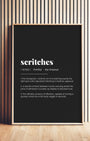 Definition Poster of Scritches on Midnight Ink background