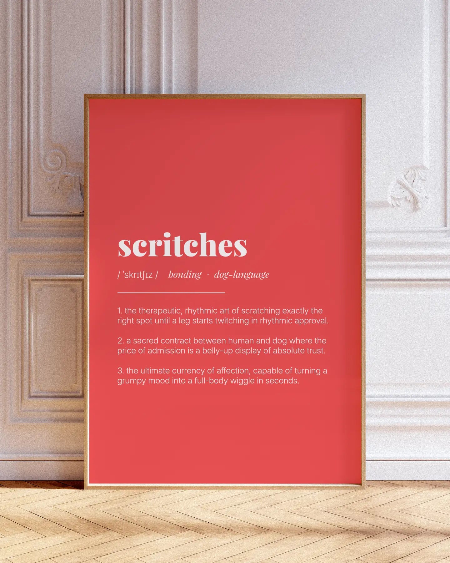 Definition Poster of Scritches on Strawberry background