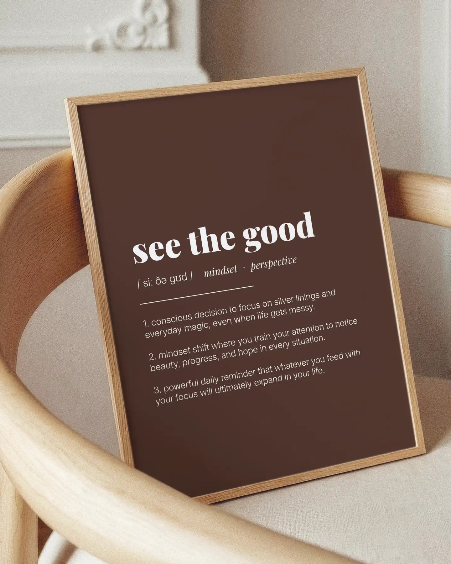 Definition Poster of See The Good on Espresso background