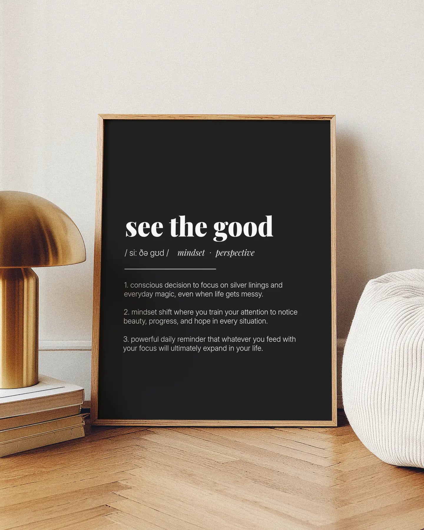 Definition Poster of See The Good on Midnight Ink background