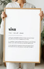 Definition Poster of Sisu on Gallery White background