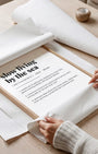Definition Poster of Slow Living<br />By The Sea on Gallery White background