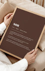 Definition Poster of Son on Espresso background
