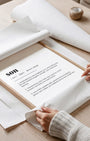 Definition Poster of Son on Gallery White background