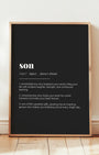 Definition Poster of Son on Midnight Ink background