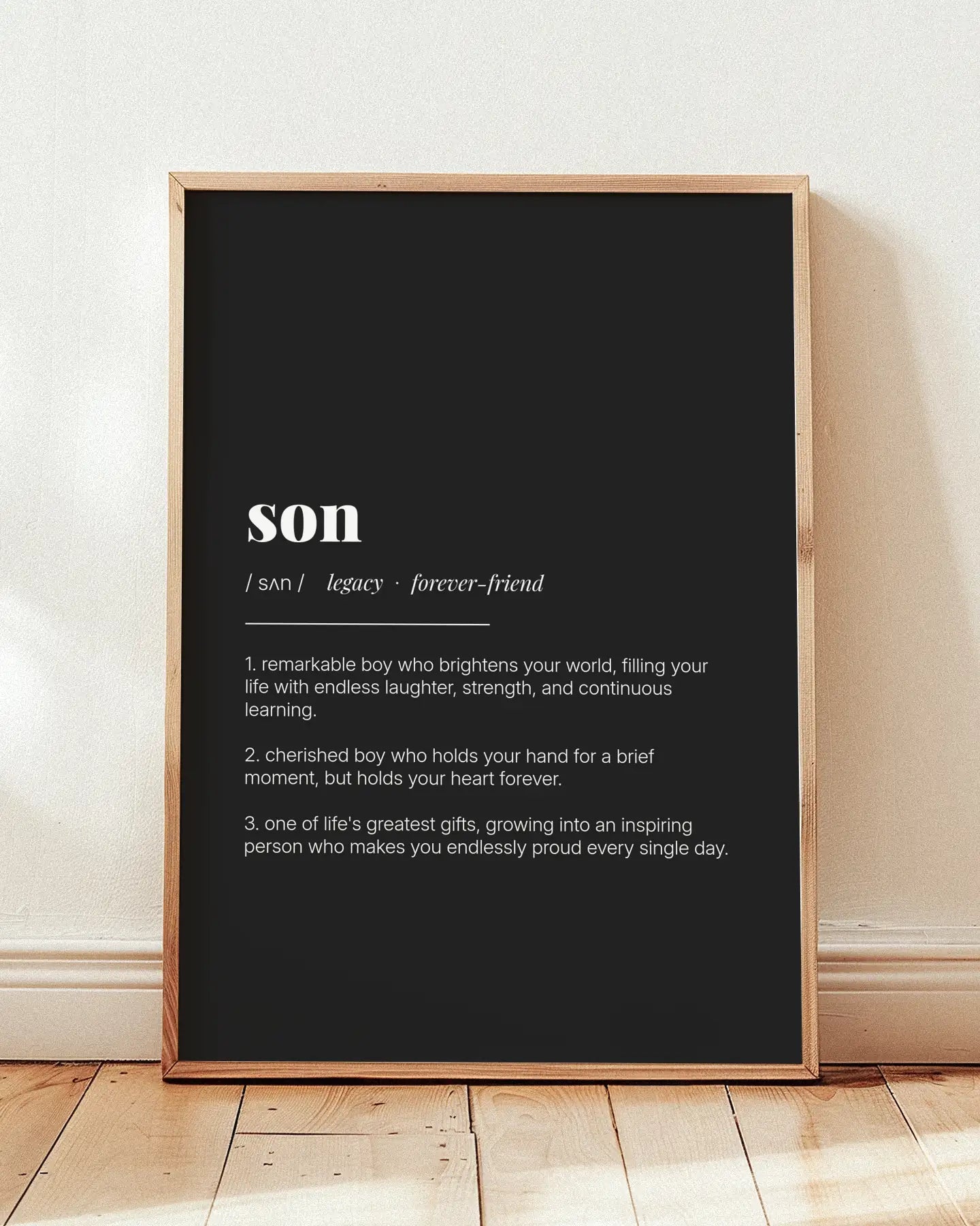 Definition Poster of Son on Midnight Ink background