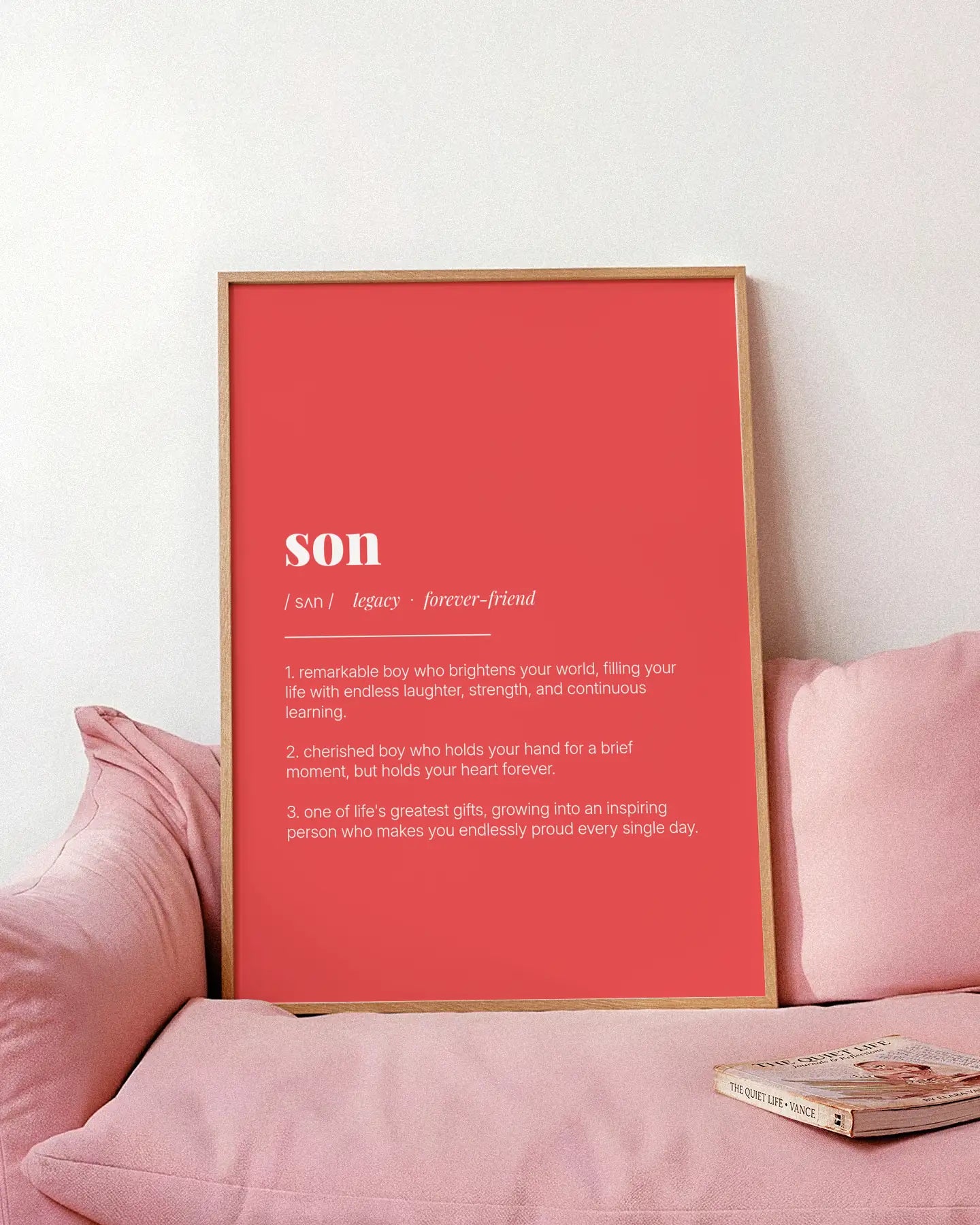 Definition Poster of Son on Strawberry background