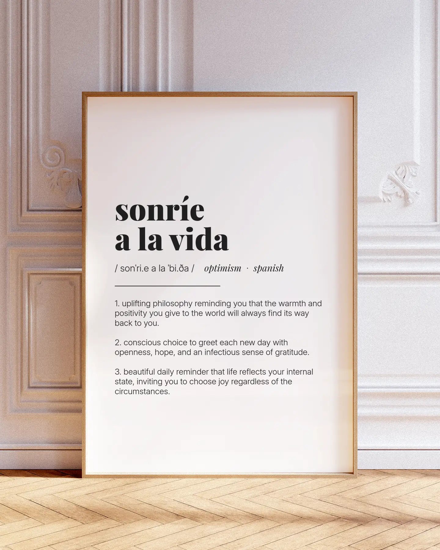 Definition Poster of Sonríe<br />A La Vida on Gallery White background