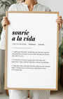 Definition Poster of Sonríe<br />A La Vida on Gallery White background