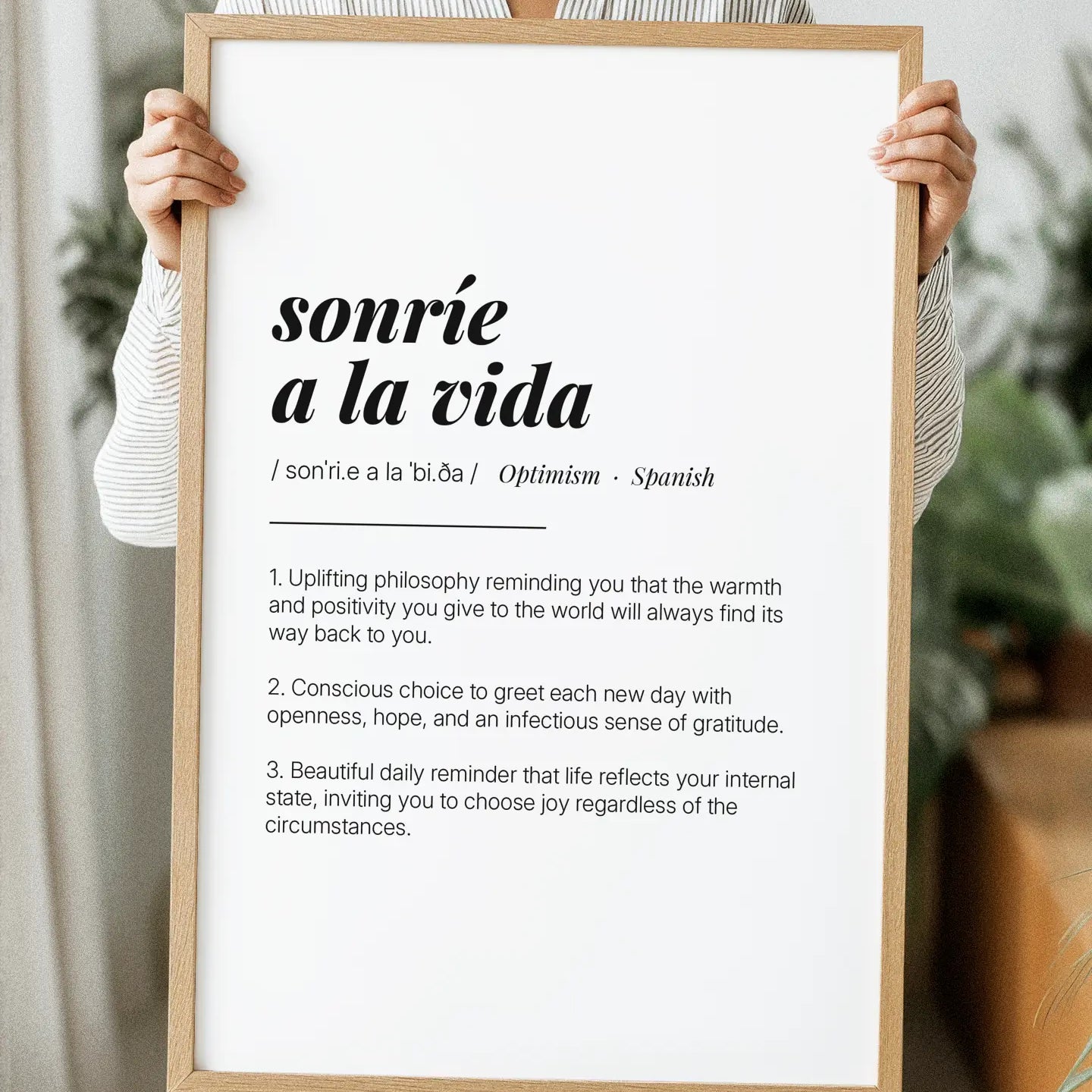 Definition Poster of Sonríe<br />A La Vida on Gallery White background