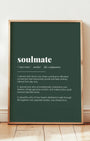 Definition Poster of Soulmate on Emerald background