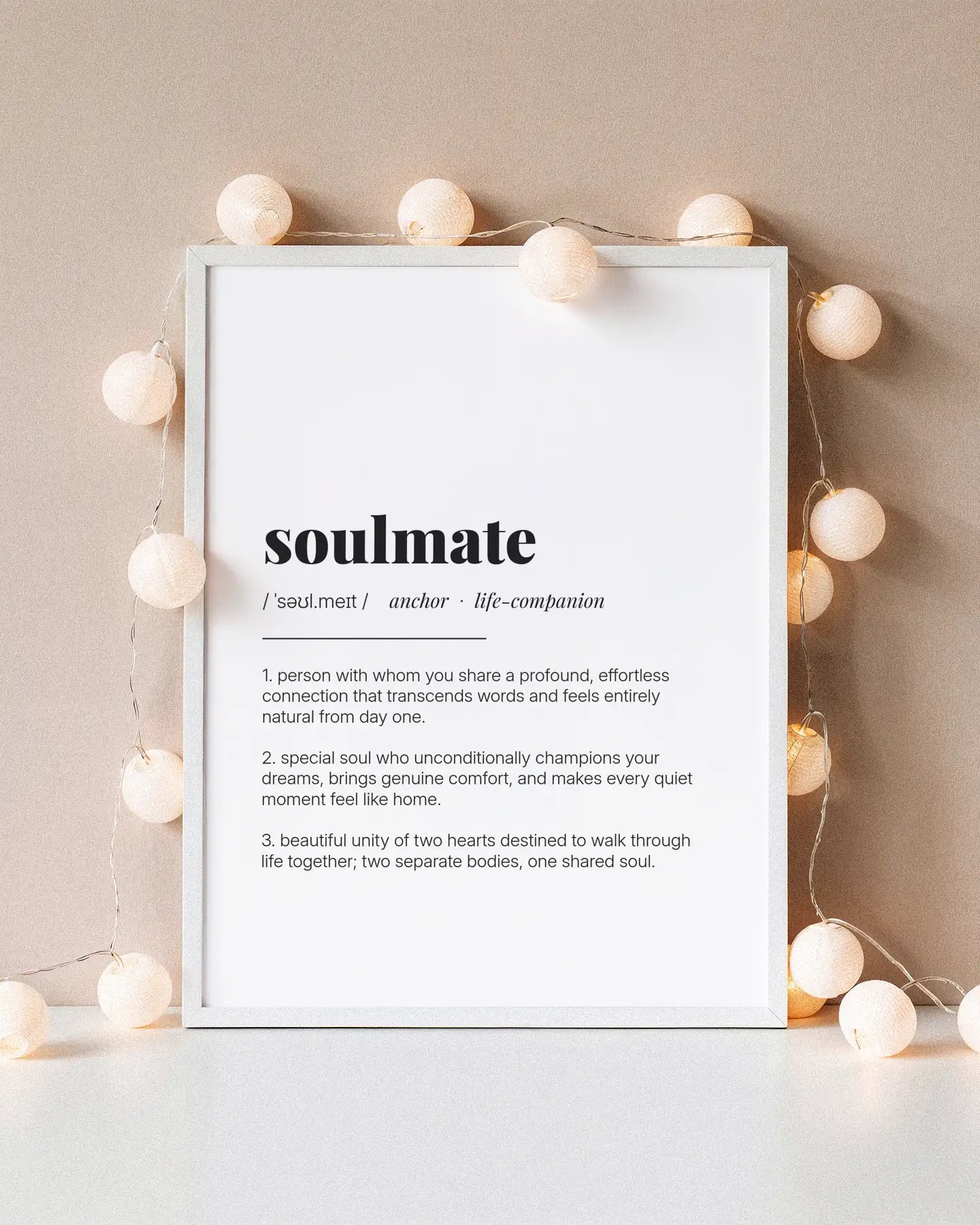Definition Poster of Soulmate on Gallery White background
