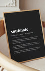 Definition Poster of Soulmate on Midnight Ink background