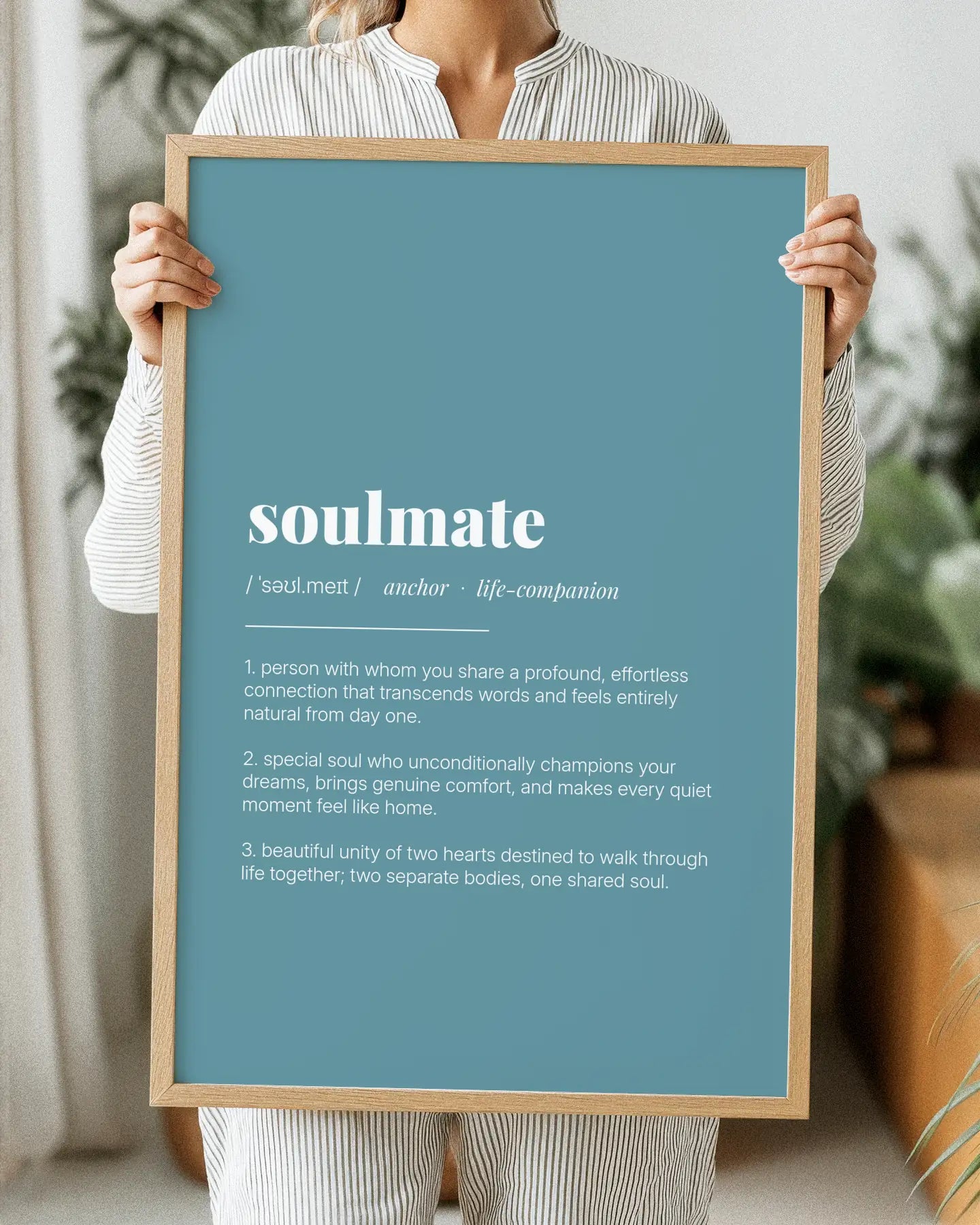 Definition Poster of Soulmate on Sea Glass background