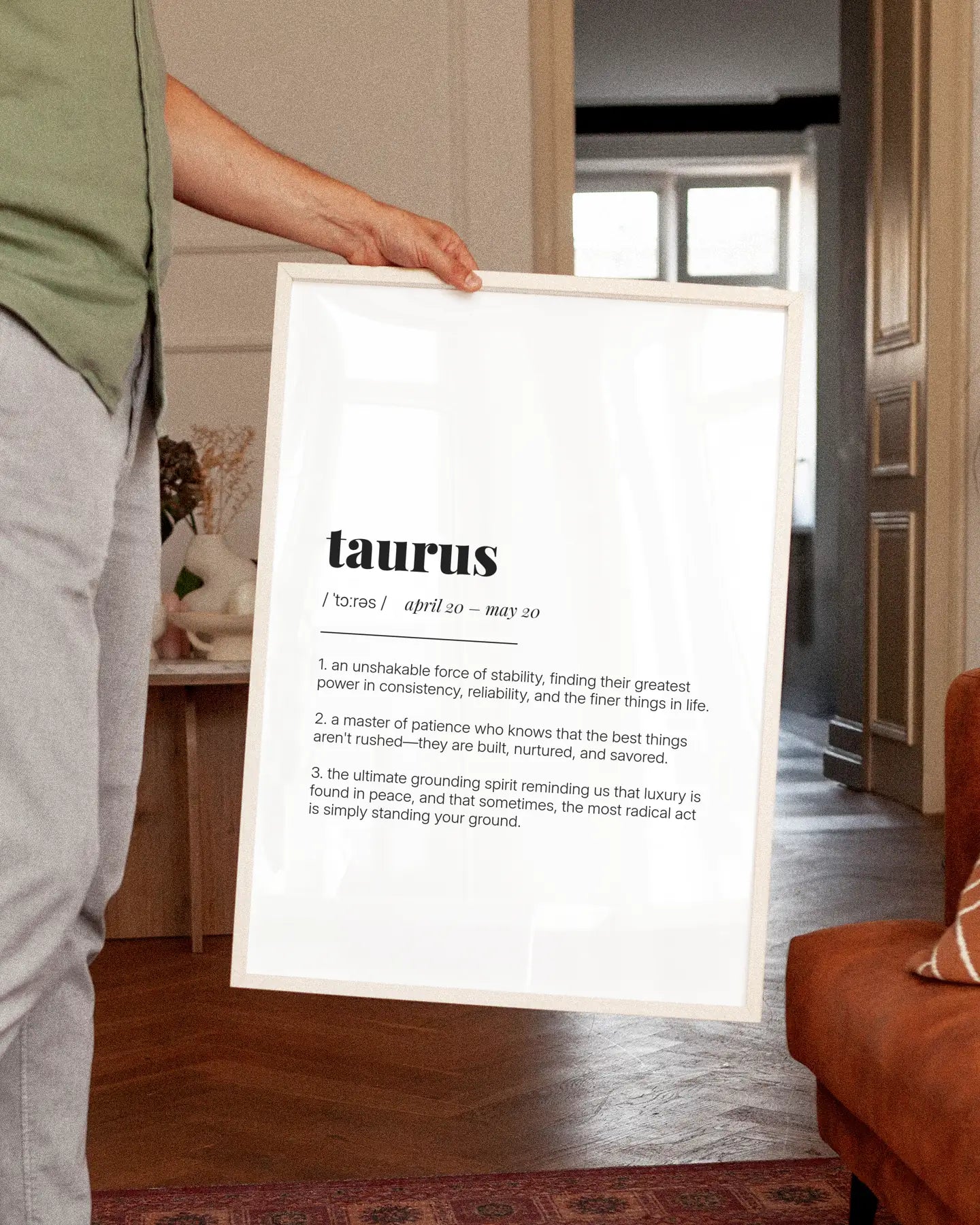 Definition Poster of Taurus on Gallery White background