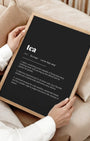 Definition Poster of Tea on Midnight Ink background
