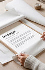 Definition Poster of Teenager on Gallery White background