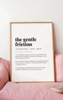 Definition Poster of The Gentle<br />Friction on Gallery White background