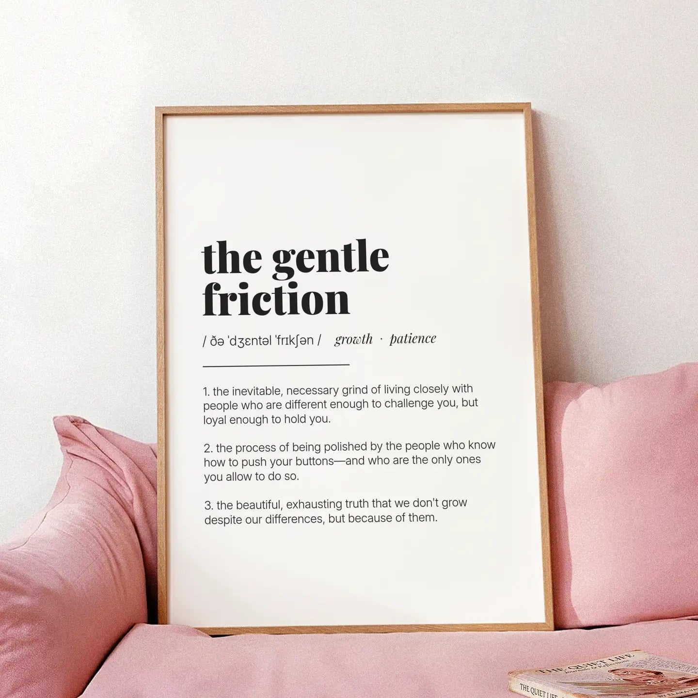 Definition Poster of The Gentle<br />Friction on Gallery White background