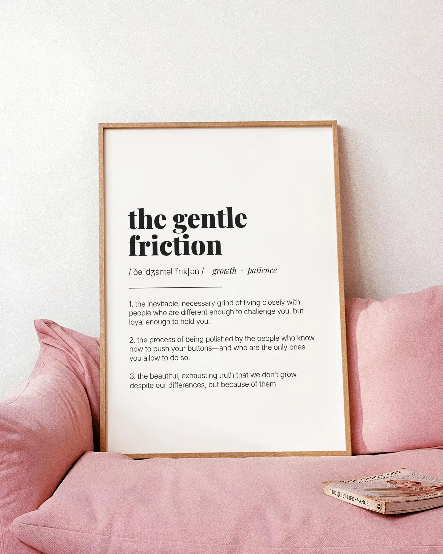 Definition Poster of The Gentle<br />Friction on Gallery White background