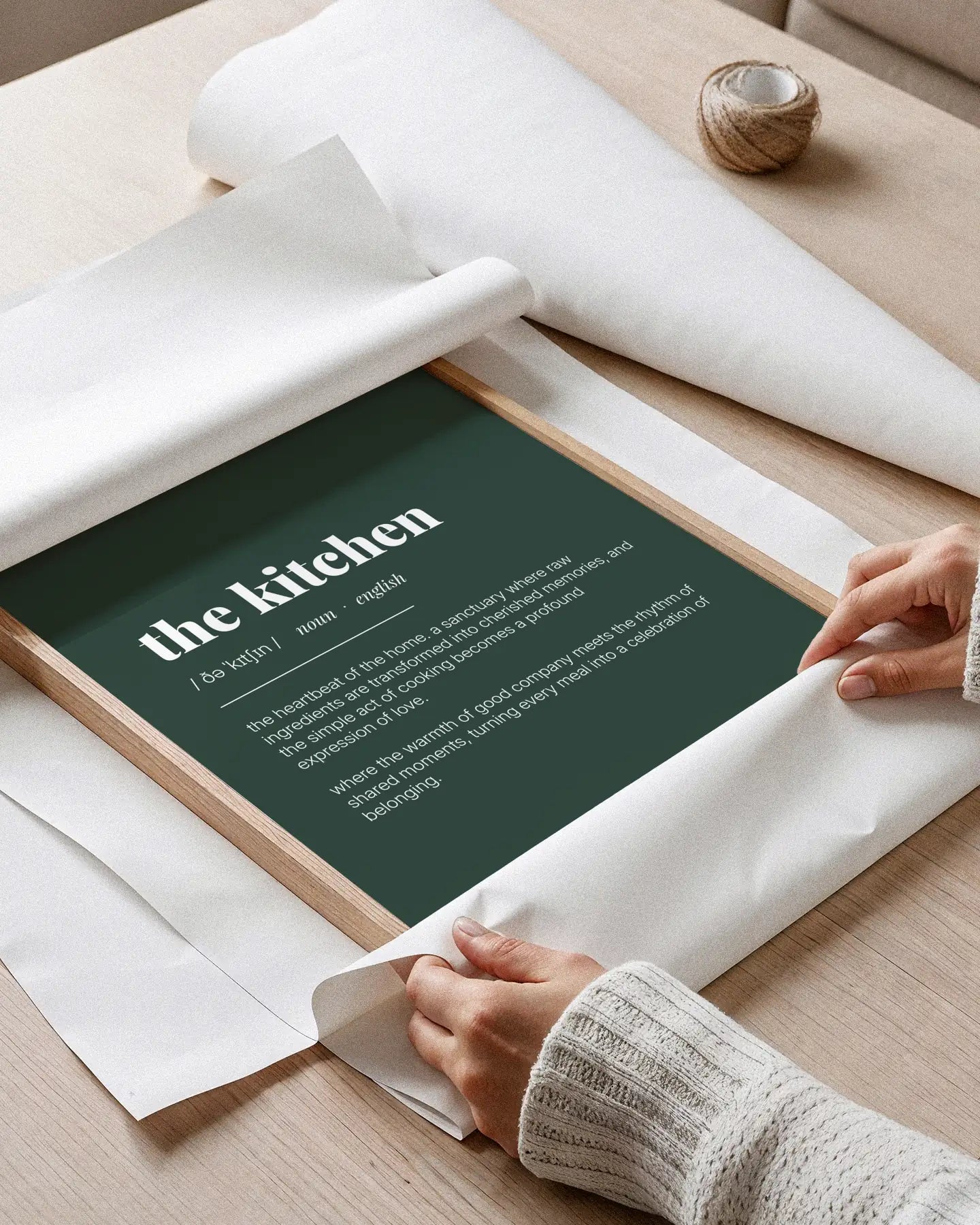 Definition Poster of The Kitchen on Emerald background