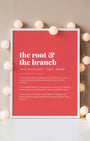 Definition Poster of The Root &<br />The Branch on Strawberry background