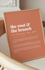 Definition Poster of The Root &<br />The Branch on Terracotta background