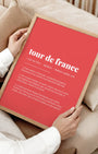 Definition Poster of Tour de France on Strawberry background