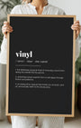 Definition Poster of Vinyl on Midnight Ink background